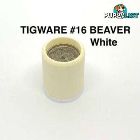 Ceramic Nozzles White Size 16 For 9/20 and 17/18/26 Series Torch