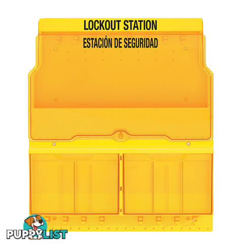 Deluxe Lockout Station with Cover and Trilingual Labels Masterlock S1900