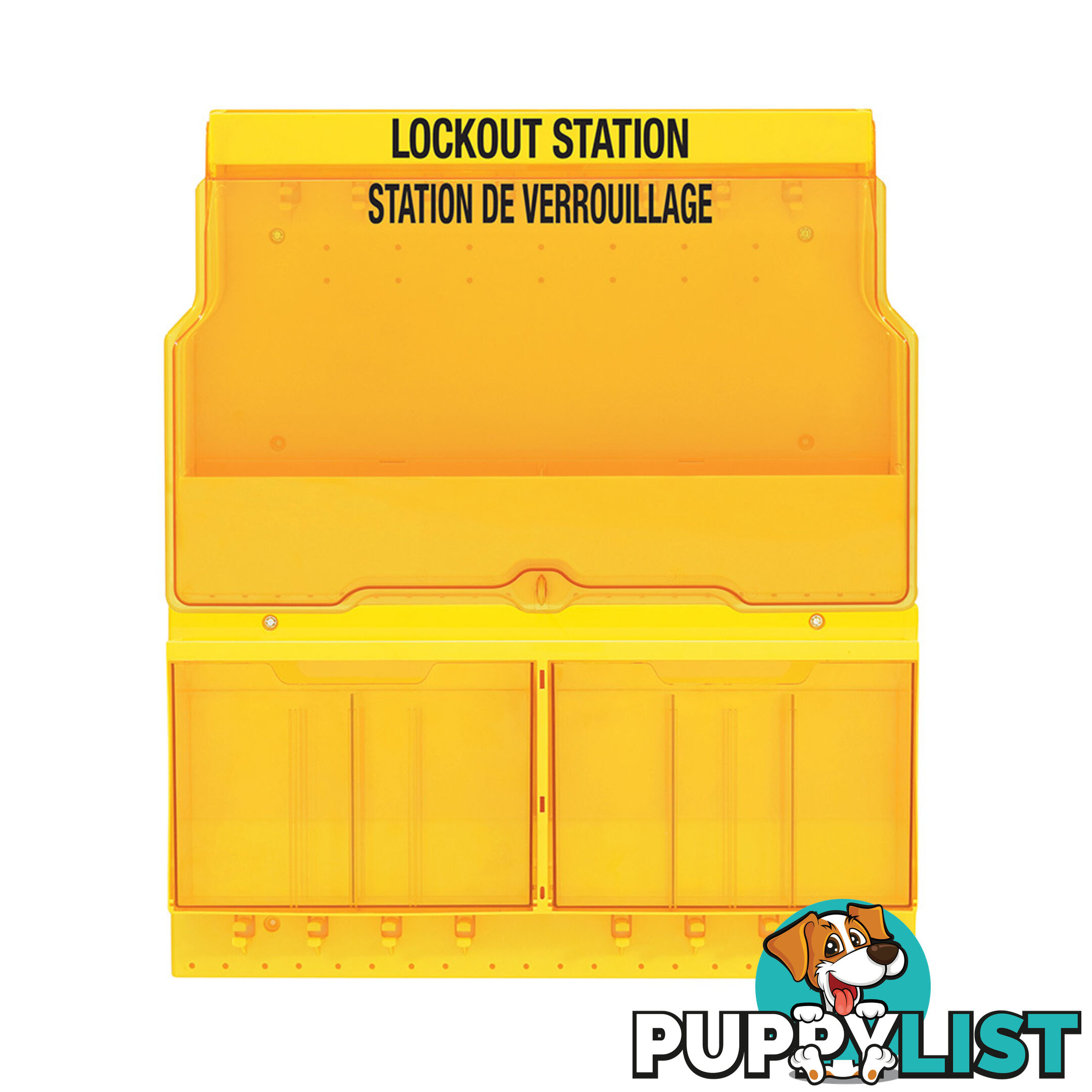 Deluxe Lockout Station with Cover and Trilingual Labels Masterlock S1900