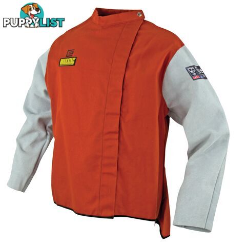 Welding Jacket With Chrome Leather Sleeves Eliott WAKPJ30CS