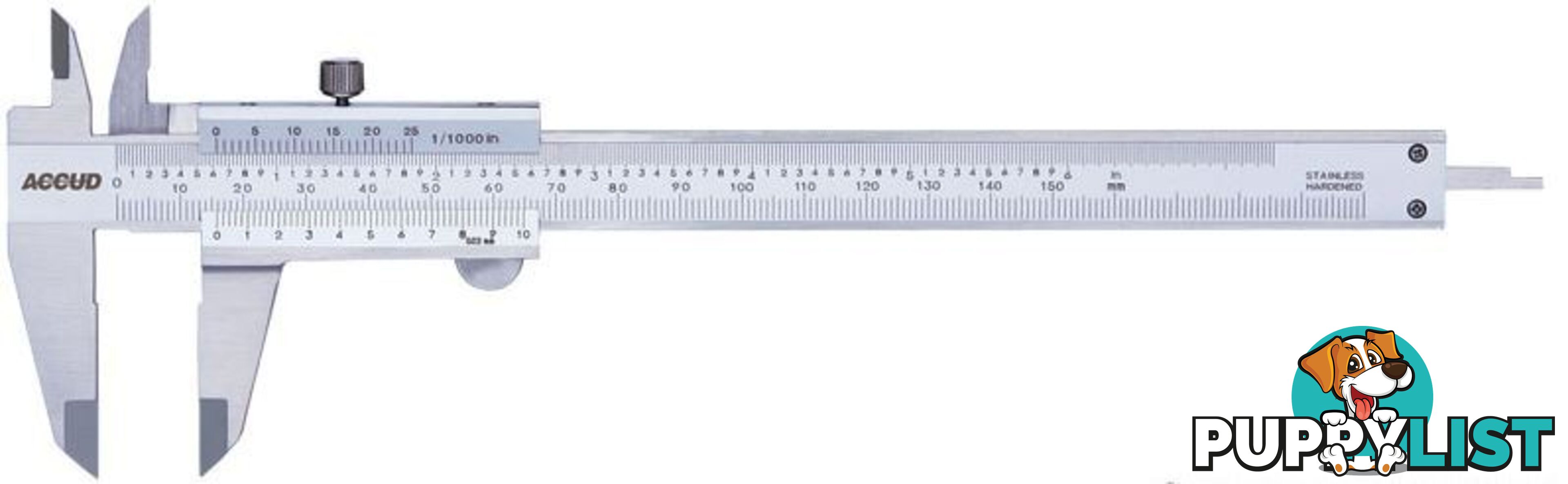 200mm Dual Scale Vernier Caliper Accud AC-120-008-12