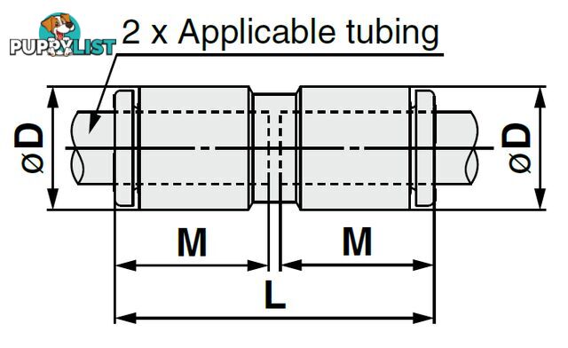 8mm STRAIGHTS KQ2H08-00A Union