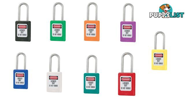 Global Zenex Thermoplastic Safety Padlocks 35mm X 38mm Masterlock S31_