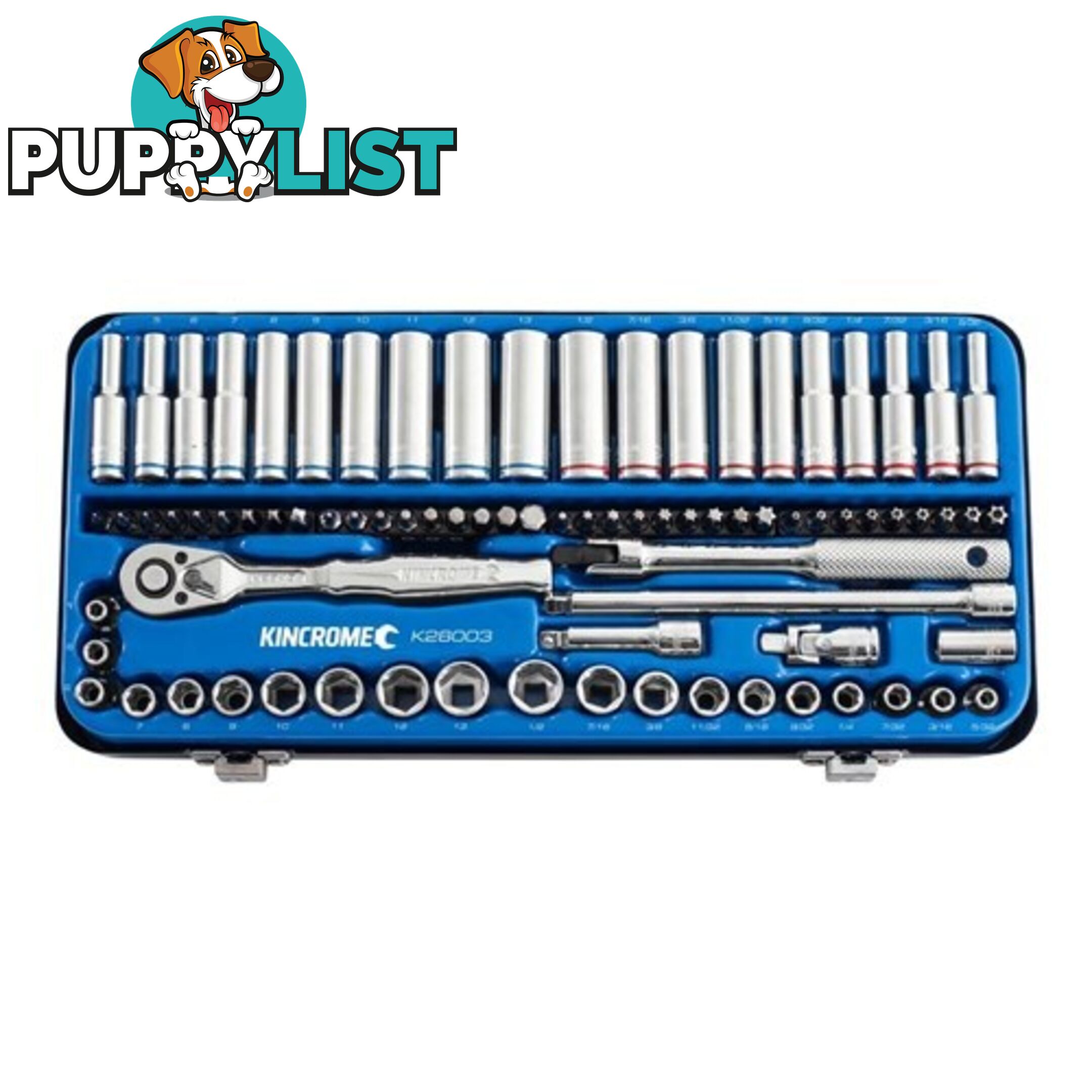 Socket Set 82 Piece 1/4" Drive - Metric & Imperial Kincrome K28003