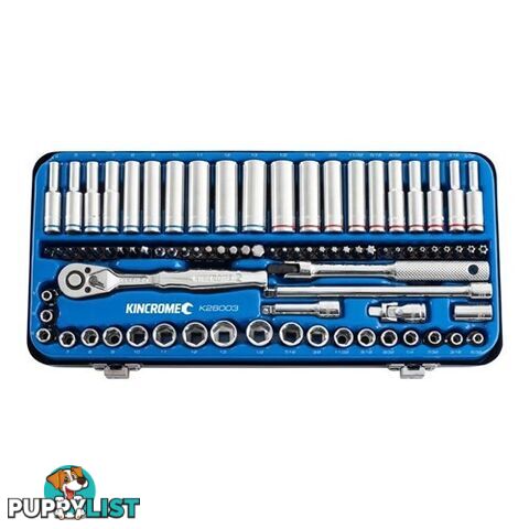 Socket Set 82 Piece 1/4" Drive - Metric & Imperial Kincrome K28003