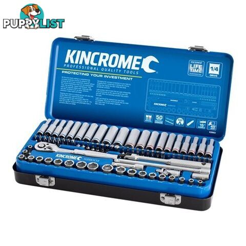 Socket Set 82 Piece 1/4" Drive - Metric & Imperial Kincrome K28003