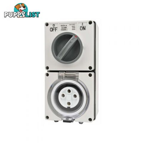 Power Outlet 32A 4 Round Pin 500V Wall mount TCO432