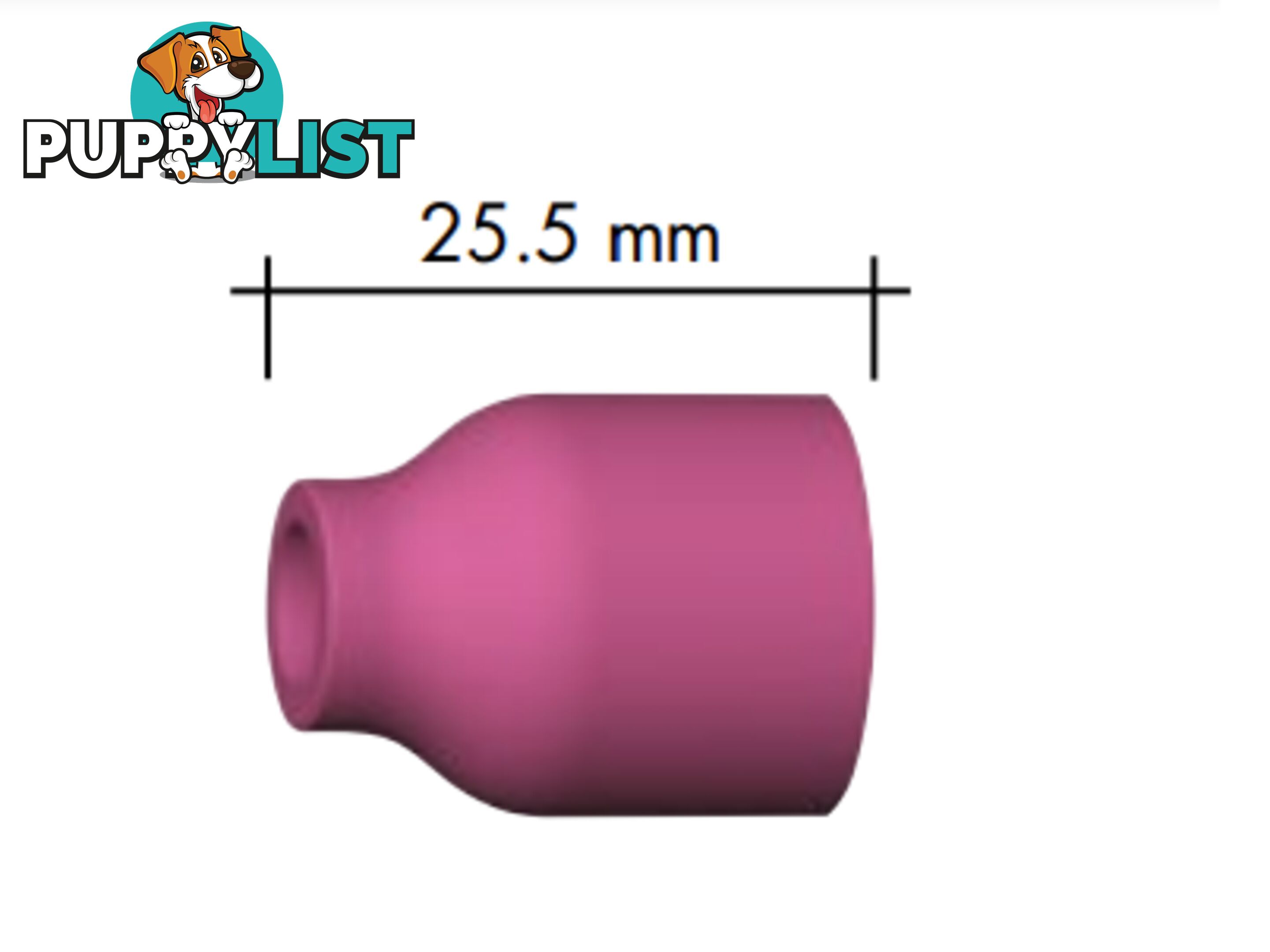 Ceramic Alumina Cups For Gas Lens Size 7 (11mm) Suits 9/20 Torch 53N61 Binzel P701.0320 Pack : 2