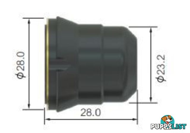 Retaining Cap 6 Holes For Cutmatic 45 Plasma WIA SCP2530-6