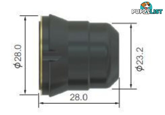 Retaining Cap 6 Holes For Cutmatic 45 Plasma WIA SCP2530-6