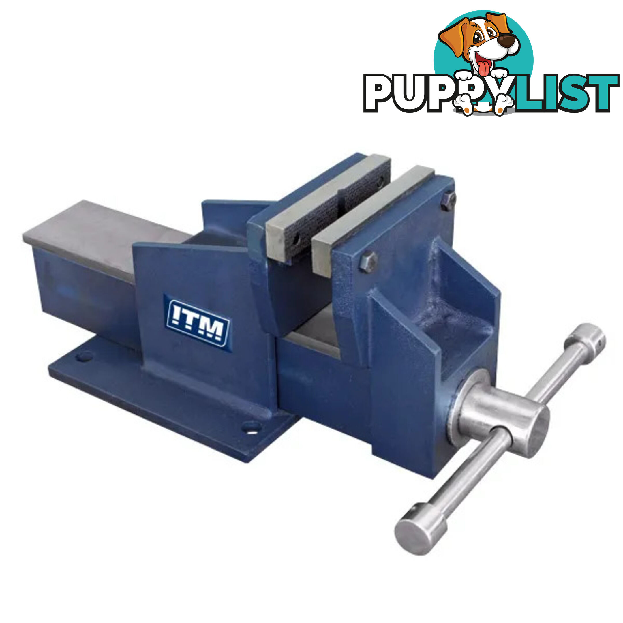 TM102-125 125mm Fabricated Steel Bench Vices - Straight Jaw