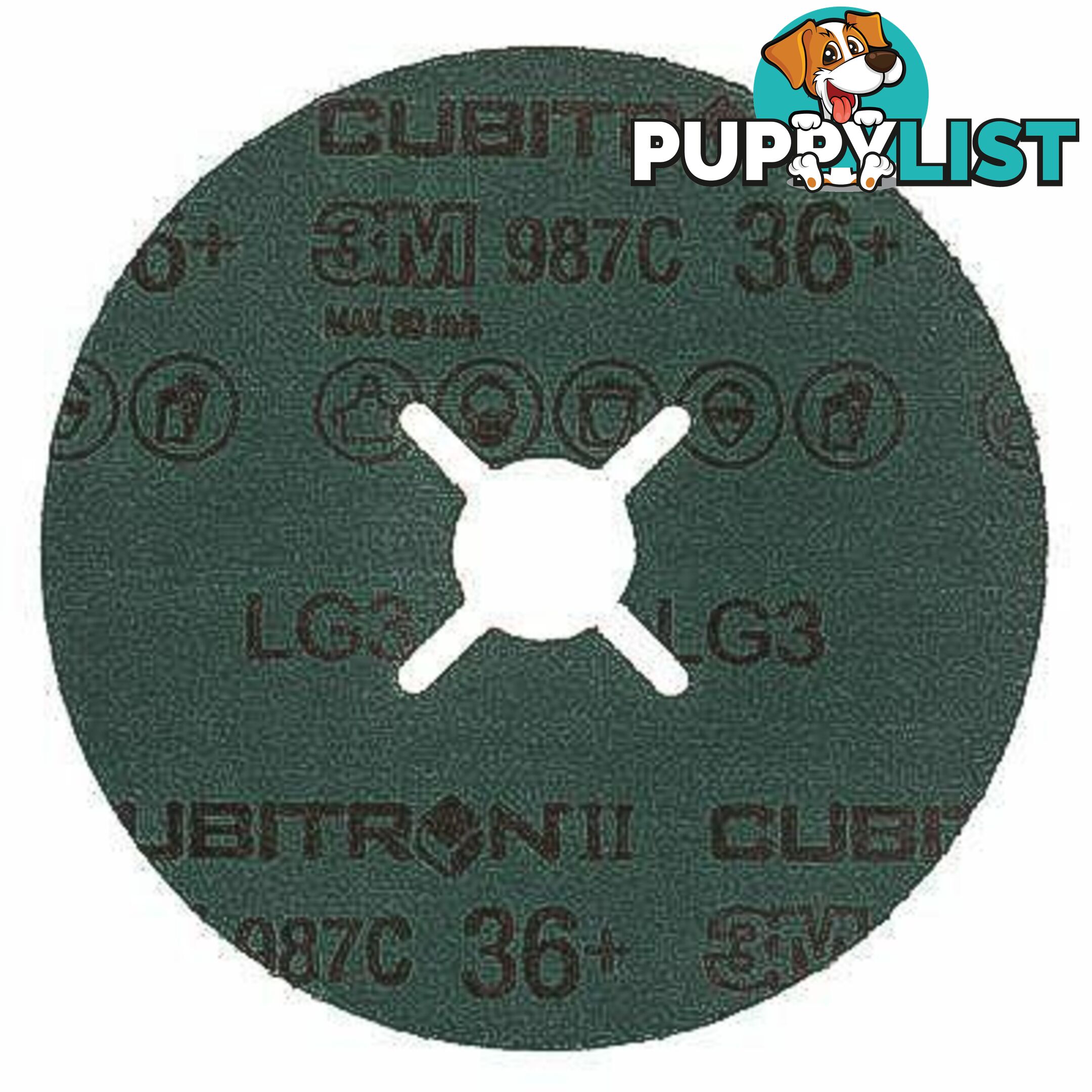 Fibre Disc 987C 125mm 36+ 3Mâ¢Cubitronâ¢ II 60440229304 Pack of 5