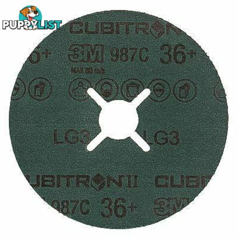 Fibre Disc 987C 125mm 36+ 3Mâ¢Cubitronâ¢ II 60440229304 Pack of 5