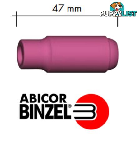 Collet Body Alumina Nozzle Size 5 Suits 17/18/26 Torch 10N49 Binzel P701.0108 Pkt : 2