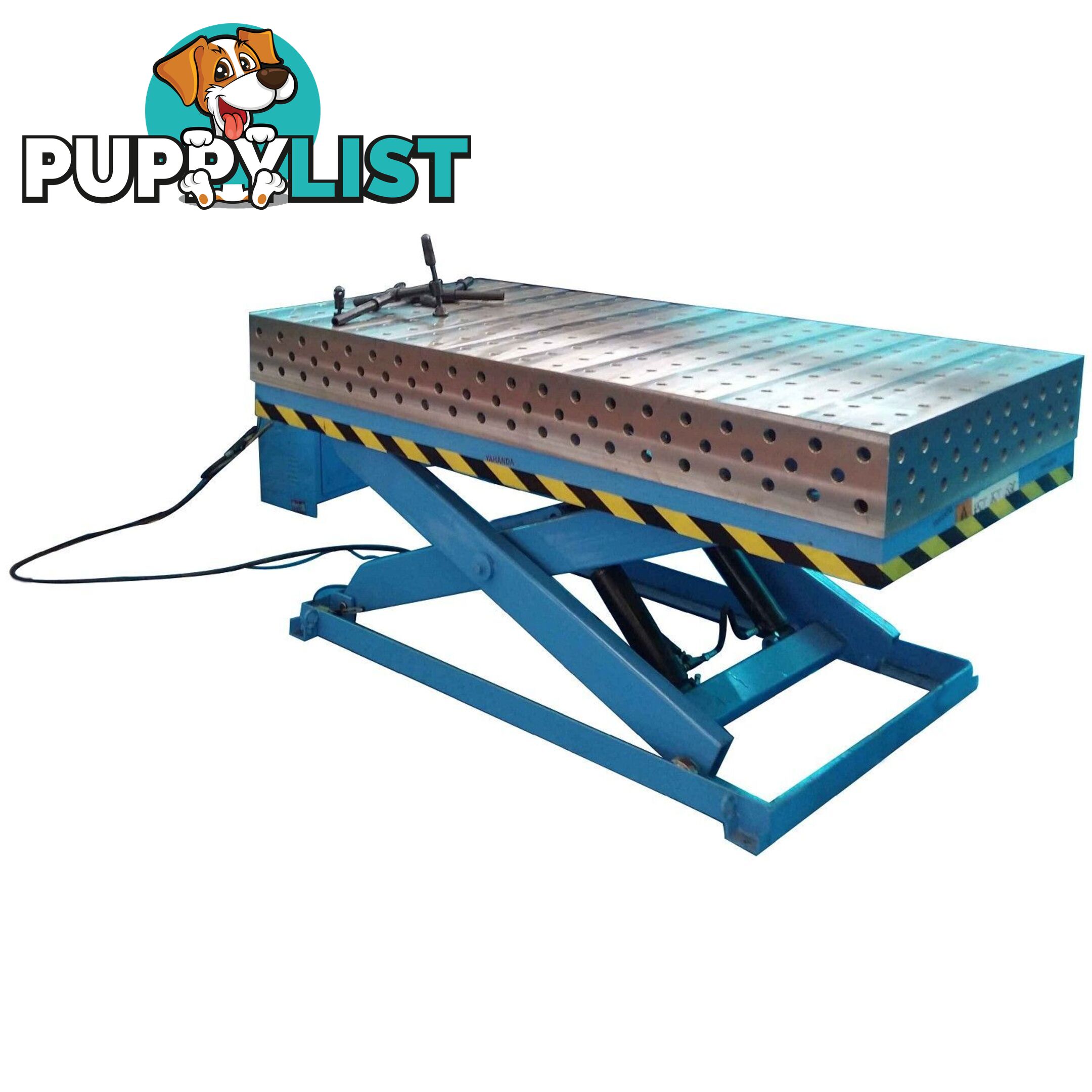 3D Welding Table With Hydraulic Scissor Lift 1200mm X 1200mm X 100mm 16YY1212