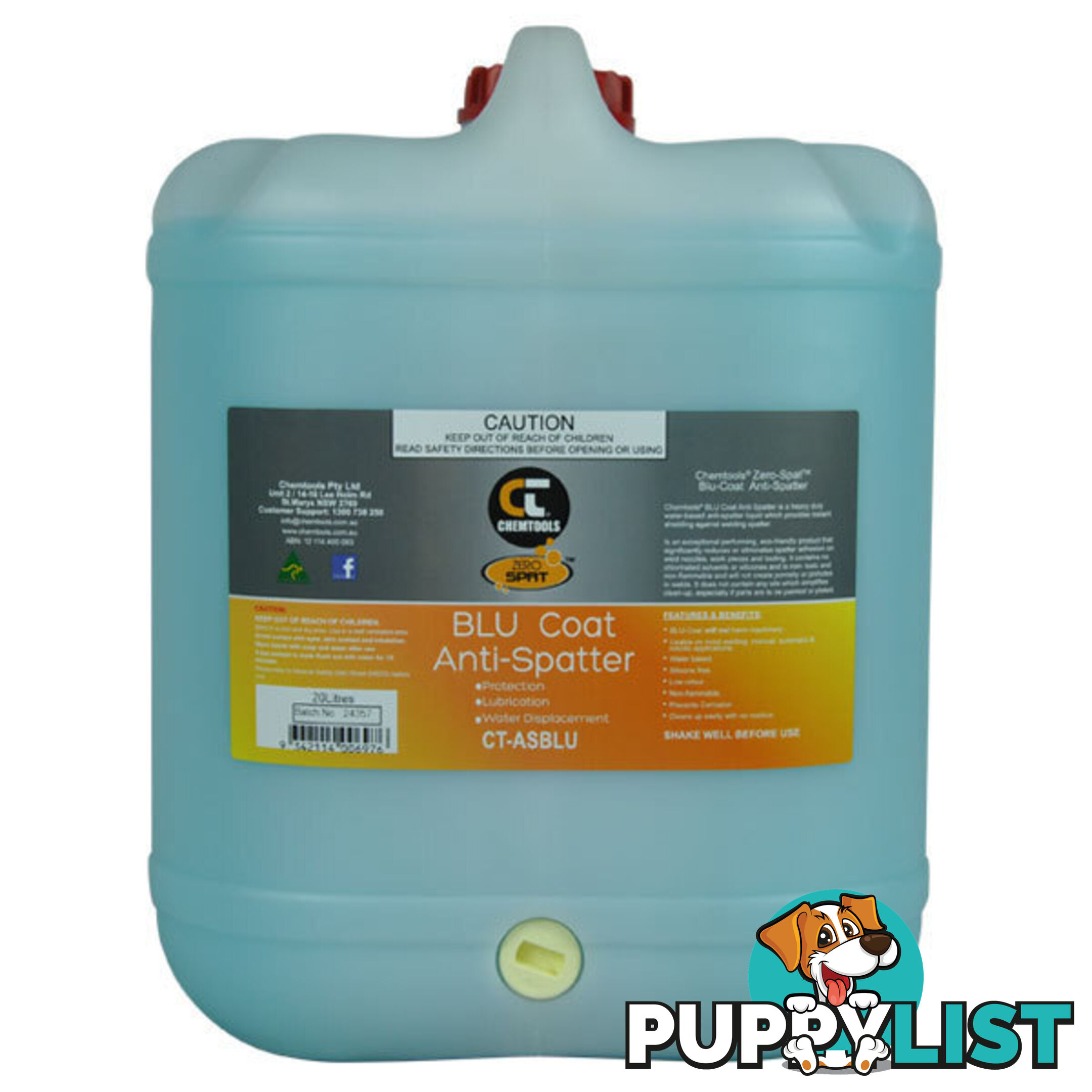 Anti-Spatter Blu-Coat 5 Litres Chemtools CT-ASBLU-5L