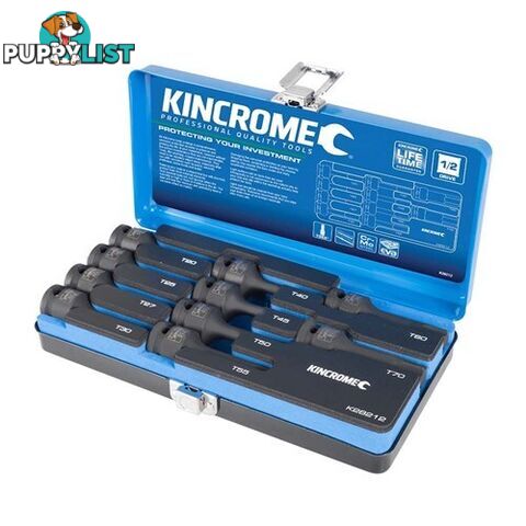 Torx Impact Socket Set 10 Piece 1/2" Drive Kincrome K28212