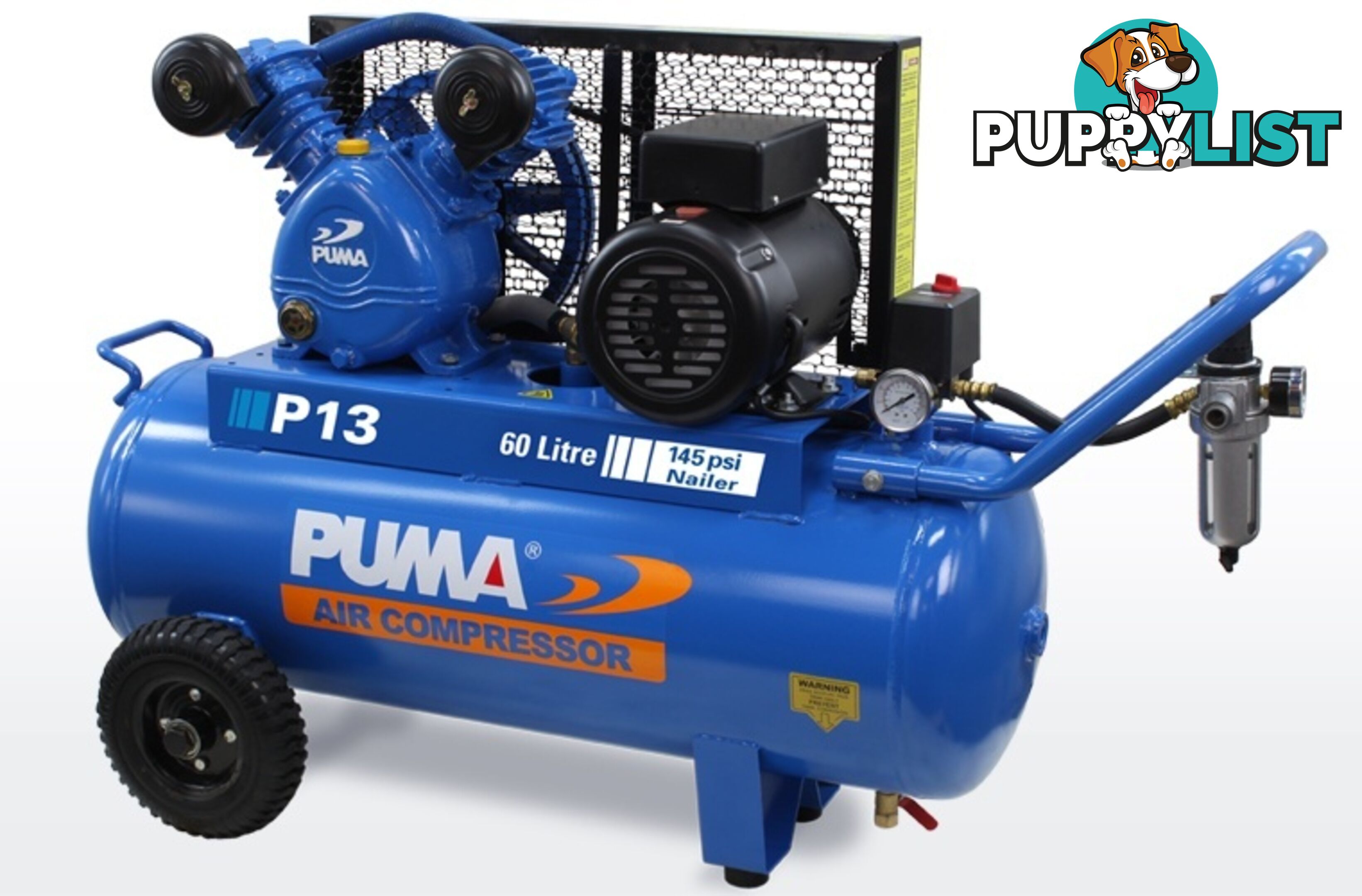 Air Compressor Dependable Performance 60 Litre Puma PUP13240V