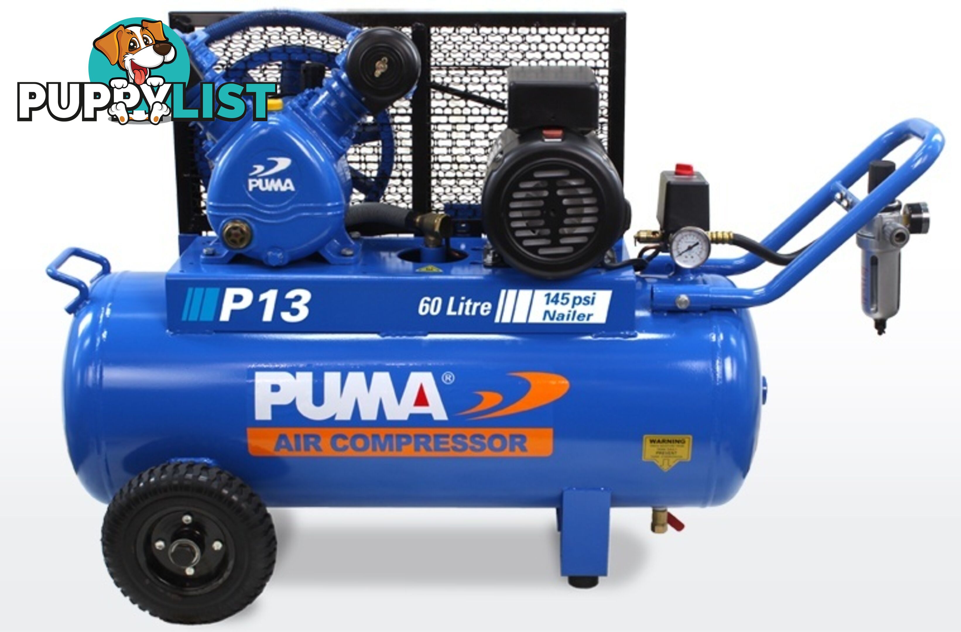 Air Compressor Dependable Performance 60 Litre Puma PUP13240V