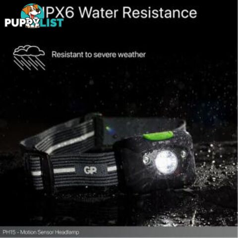 Headlamp GP XPLOR Motion Sensor PH15 GPPH15E-2B1