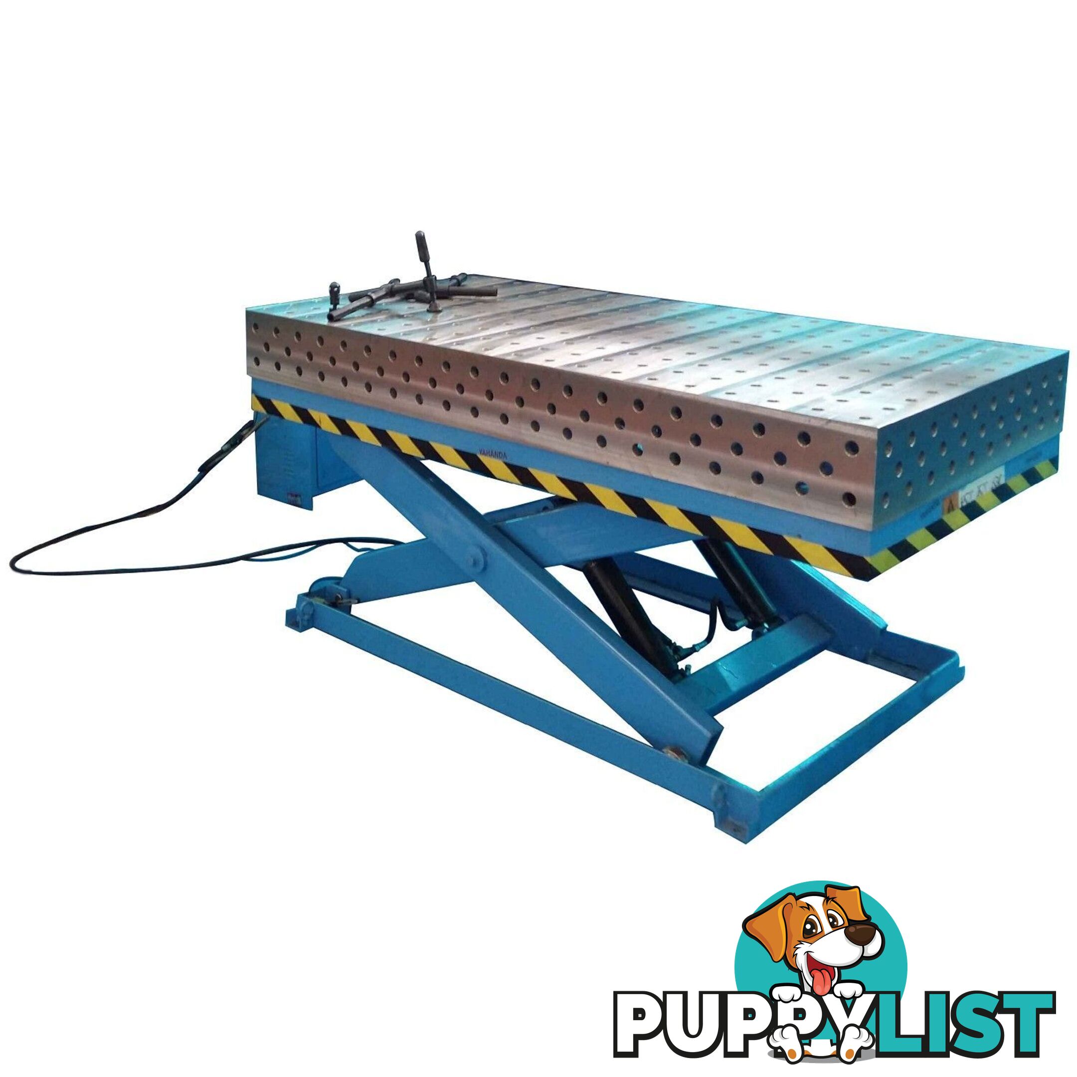 3D Welding Table With Hydraulic Scissor Lift 1000mm X 1000mm X 100mm 16YY1010