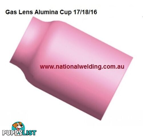 Gas Lens Alumina Cup Size 5 (8.0mm) Suits 17/18/26 Torch 54N17 Pkt : 2