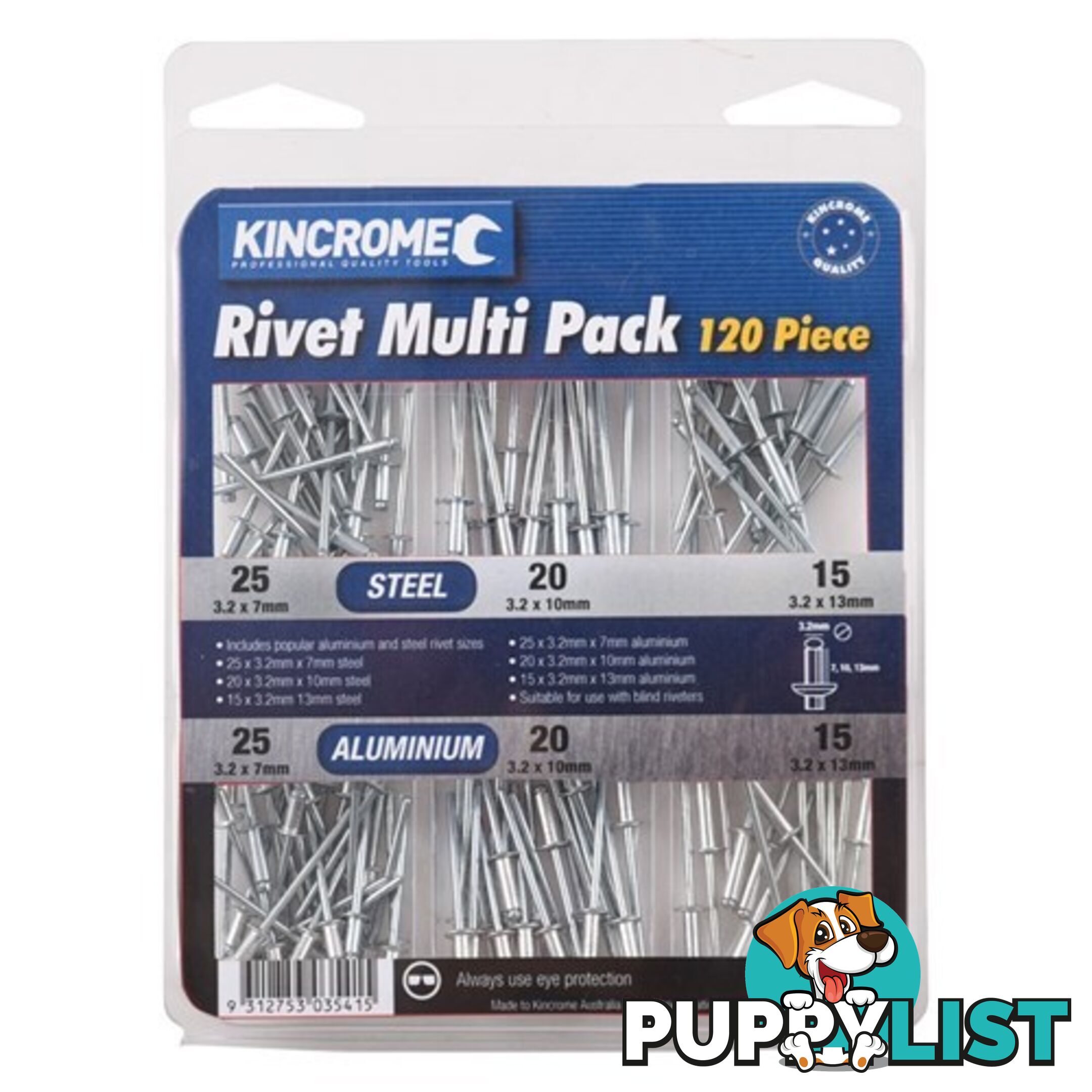 Rivet Multi Pack 120 Piece Kincrome K4980