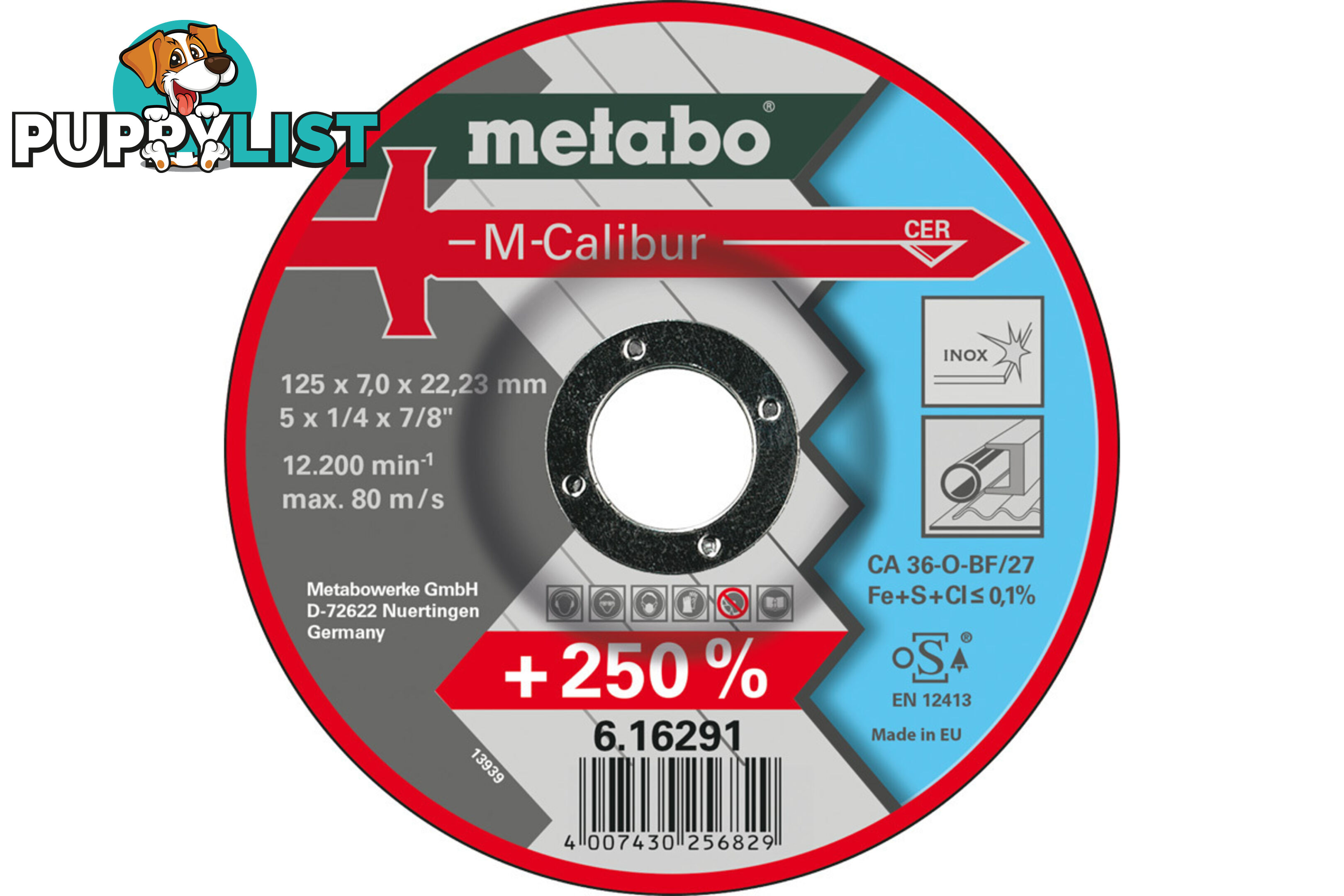 M-Calibur Inox Grinding Disc 125x7.0x22.23 616291000 Pack Of 25