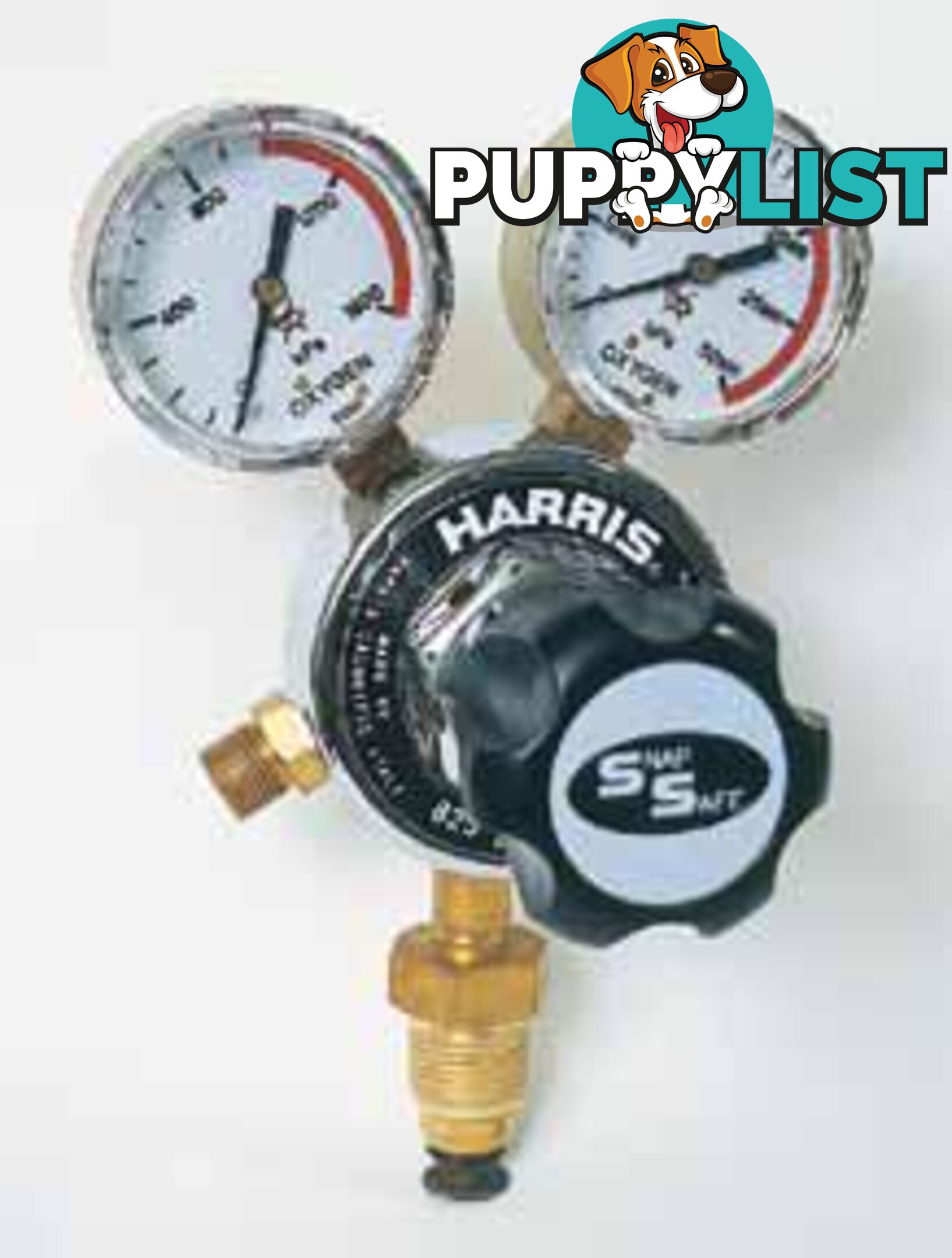 Harris Model 825 Propane Pressure reg, snap safe side Inlet, 0-400kpa