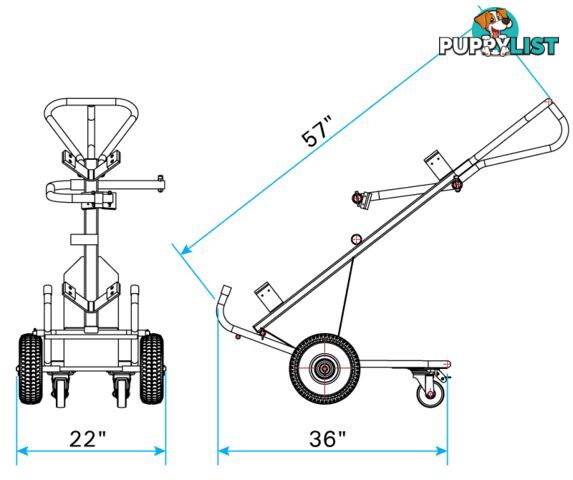 Gas Cylinder Cart For Cylinder Size 215-230mm GCC200