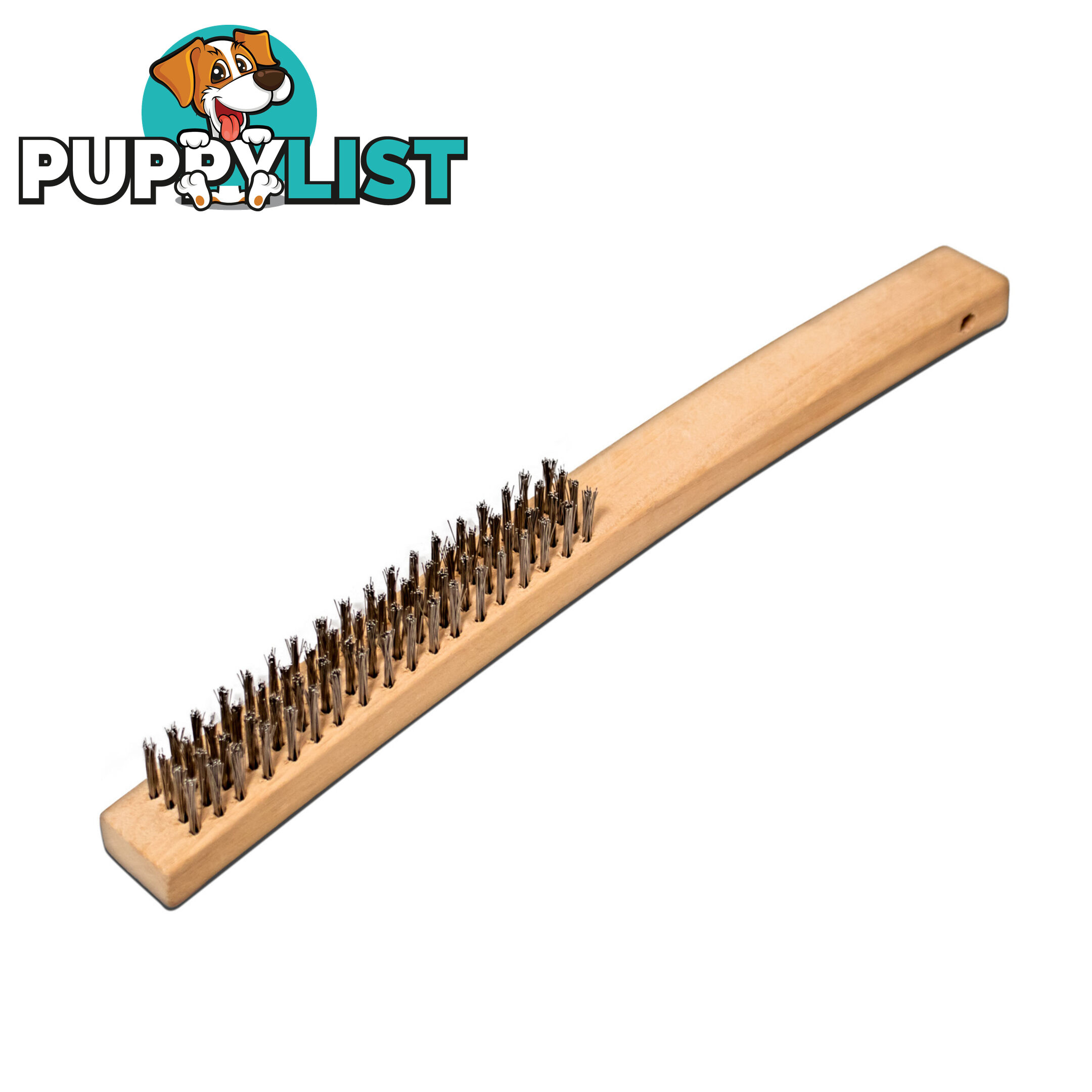 Wire Brush Stainless Steel 4 Row Wood Handle Unimig WBSS4R