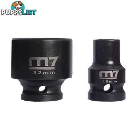 Impact Socket With Hang Tab 1/2" Drive 6 Point 15mm M7 M7-MA411M15