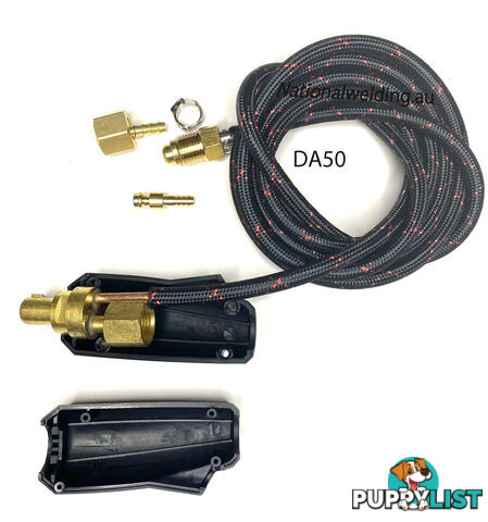 Dinse 50 Adaptor With 1.8 Metres Gas Hose 5/8 18UNF Female 95DA50