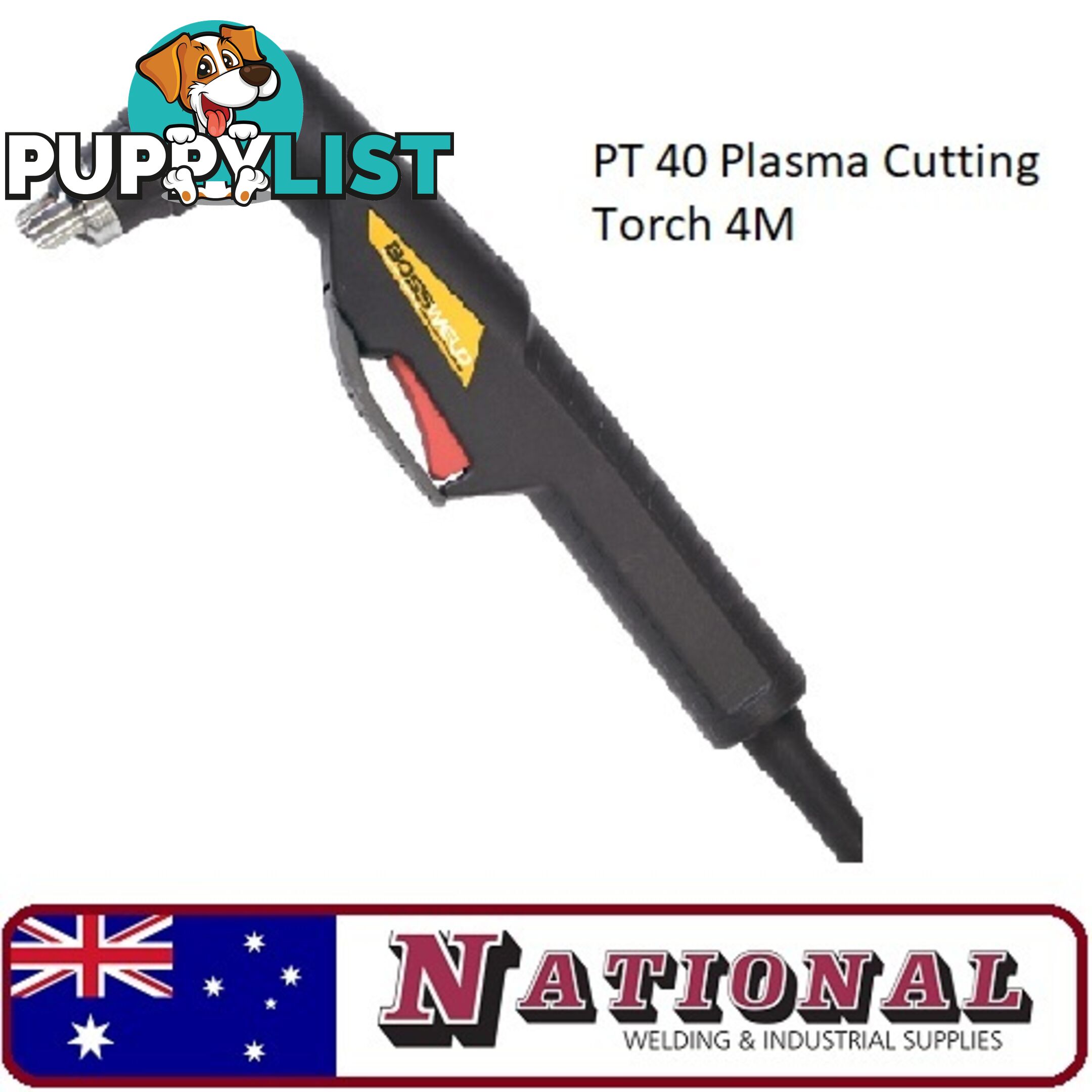 PT 40 Plasma Cutting Torch 4 Metres Bossweld 94.PT40.4