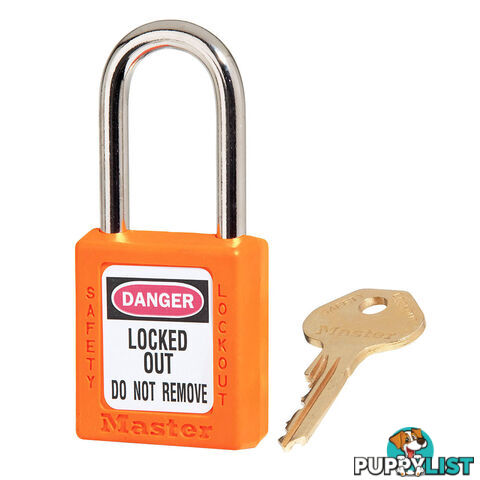 Orange Zenex Safety Padlocks 38mmX38mm Masterlock 410ORJ