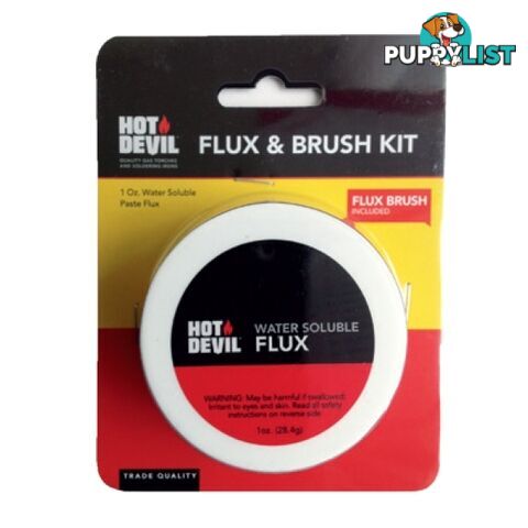 Water Soluble Flux & Brush Kit Hot Devil HDWF