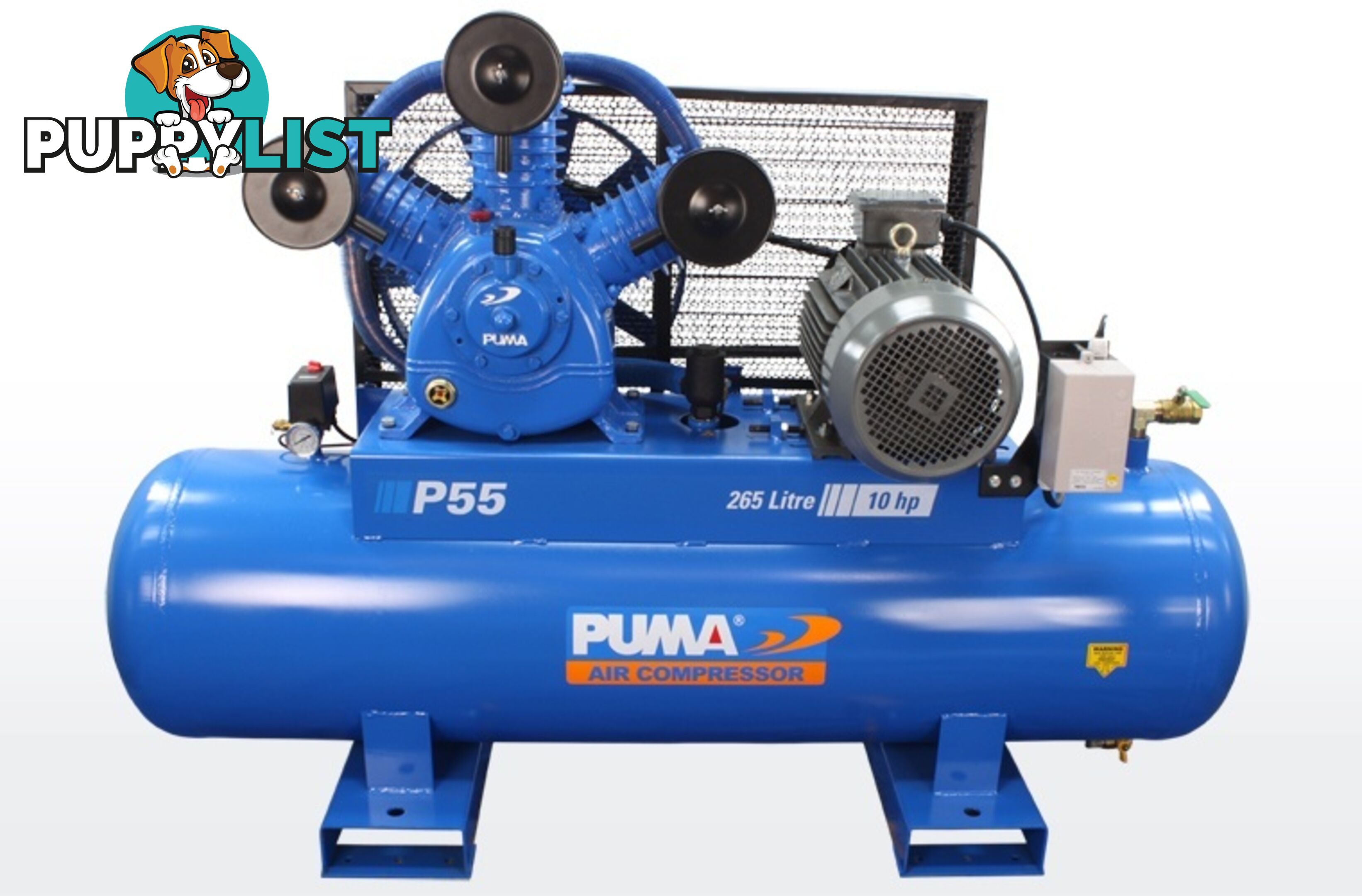 Air Compressor Dependable Performance 265 Litres Puma PU P55 415V