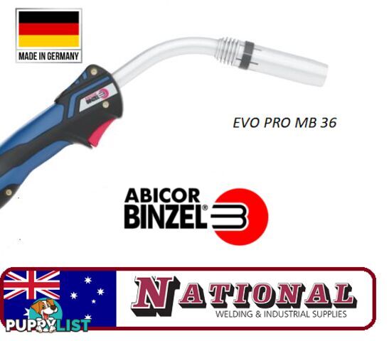 Binzel MB 36 EVO Pro MIG welding Torch 4 Metres 014.0530.1