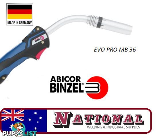 Binzel MB 36 EVO Pro MIG welding Torch 4 Metres 014.0530.1