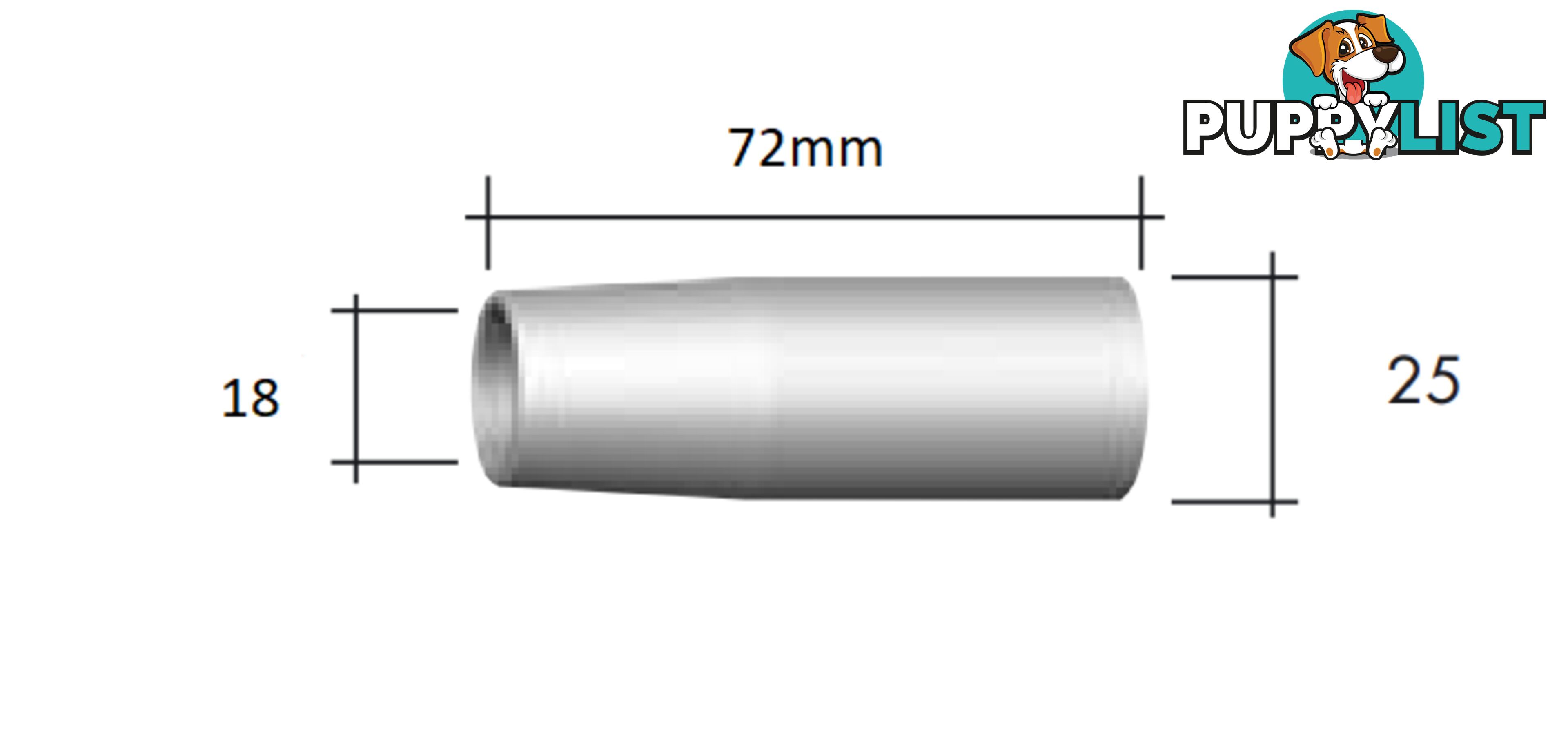 Abimig 355 Gas Nozzle Conical Binzel P145.D021 Pkt :2