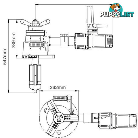 Harris Model 818, Pressure Reg, Vertical Inlet, Gauge less