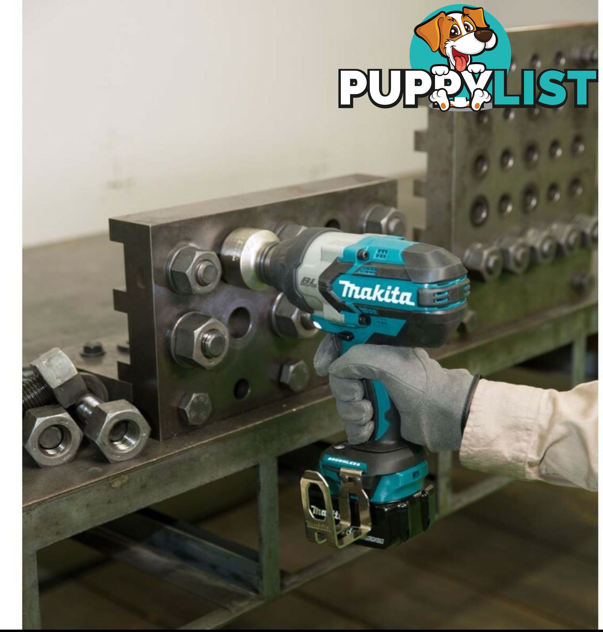 18V Mobile Brushless 1/2" Impact Wrench Makita DTW1002Z