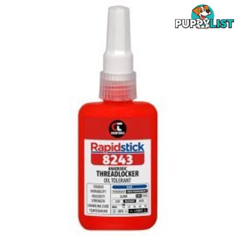 Rapidstick 8243 Threadlocker 50ml Med Strength Oil Resist