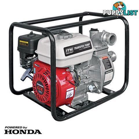 Water Transfer Pump Petrol 80mm High Volume Power By Honda GX160 5.5hp ITM TM532-080