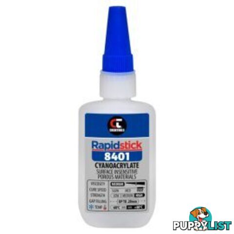 Rapidstick 8401 Cyanoacrylate Instant Adhesive 50g General Purpose