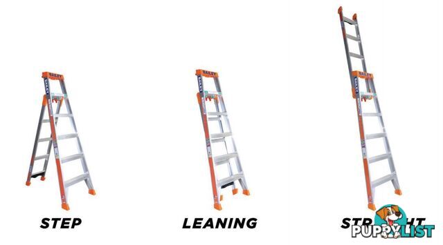 Aluminium Ladder 2.1 Metres Multipurpose Step/Leaning/Straight Bailey FS13863