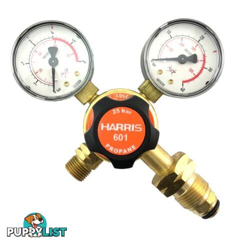 Harris Model 601 Twin Gauge Propane pressure Regulator 0-400 kPa 601-LPG