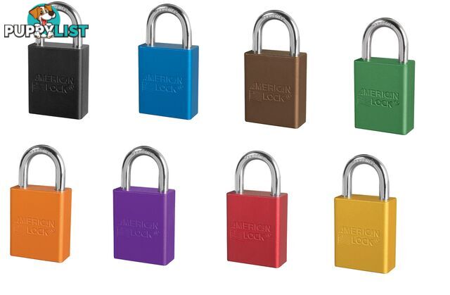 Anodized Aluminum Safety Padlock 38mm X 25mm Masterlock A1105_