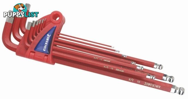 Ball Point Hex Key Set Long Series 9 Piece Kincrome Imperial K5042