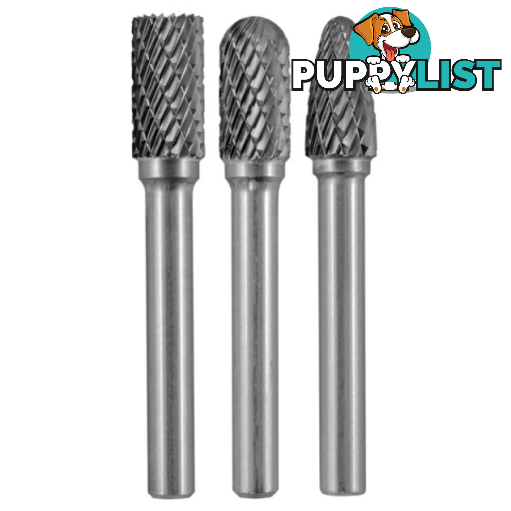 Carbide Burr Set Blister Pack- 3 Piece SB3/SC3/SF3 Holemaker CB-SET-03